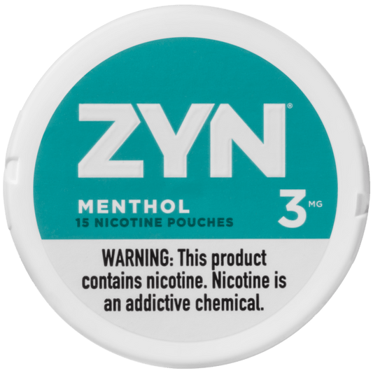 ZYN Menthol 3mg - www.usanico.comNicotine Pouches5 cans3mg